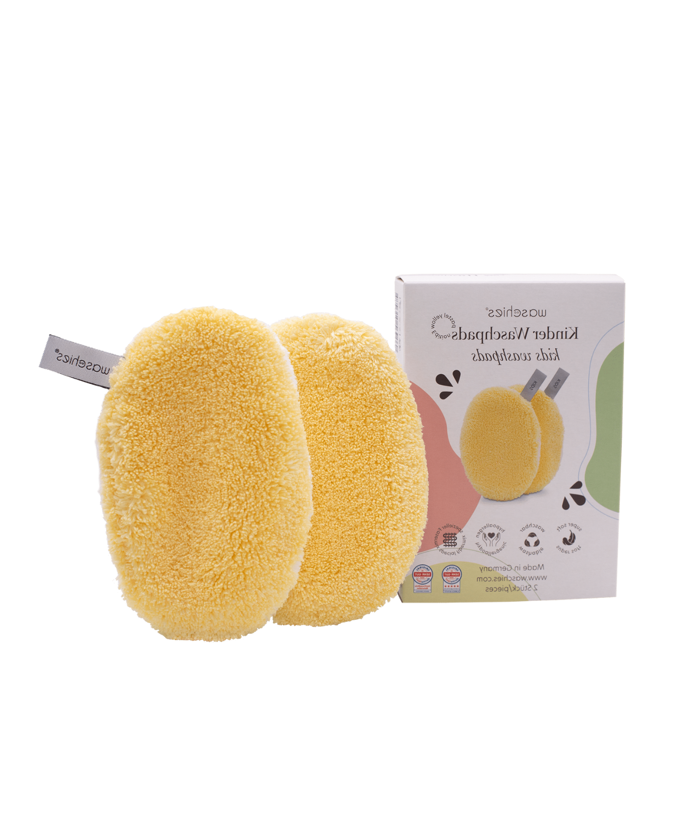 Baby- und Kinderwaschpads 2er-Set - Pastel Yellow