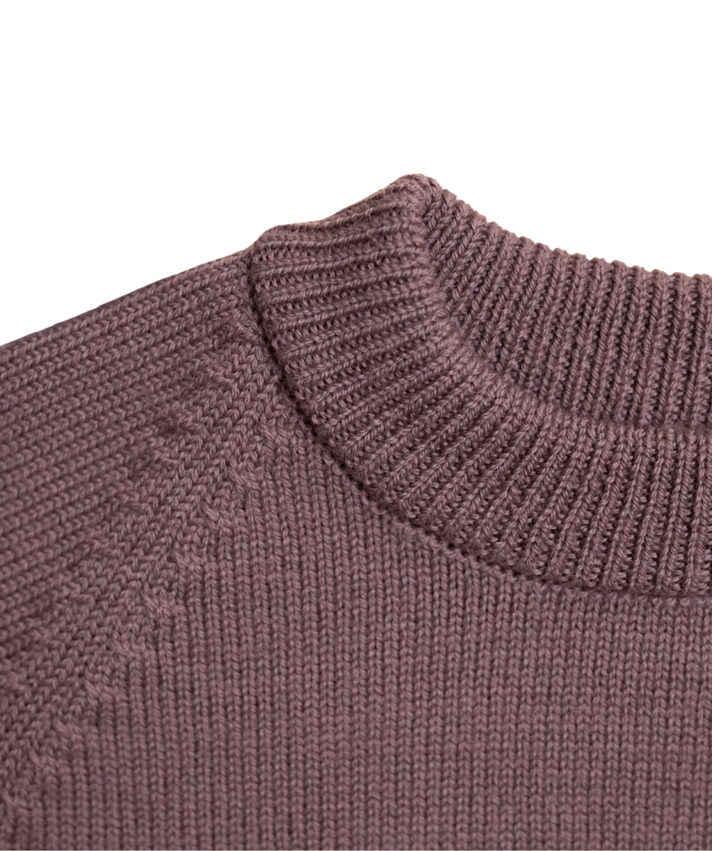 The Woolly Sweater 100% Merino Wool - Mauve