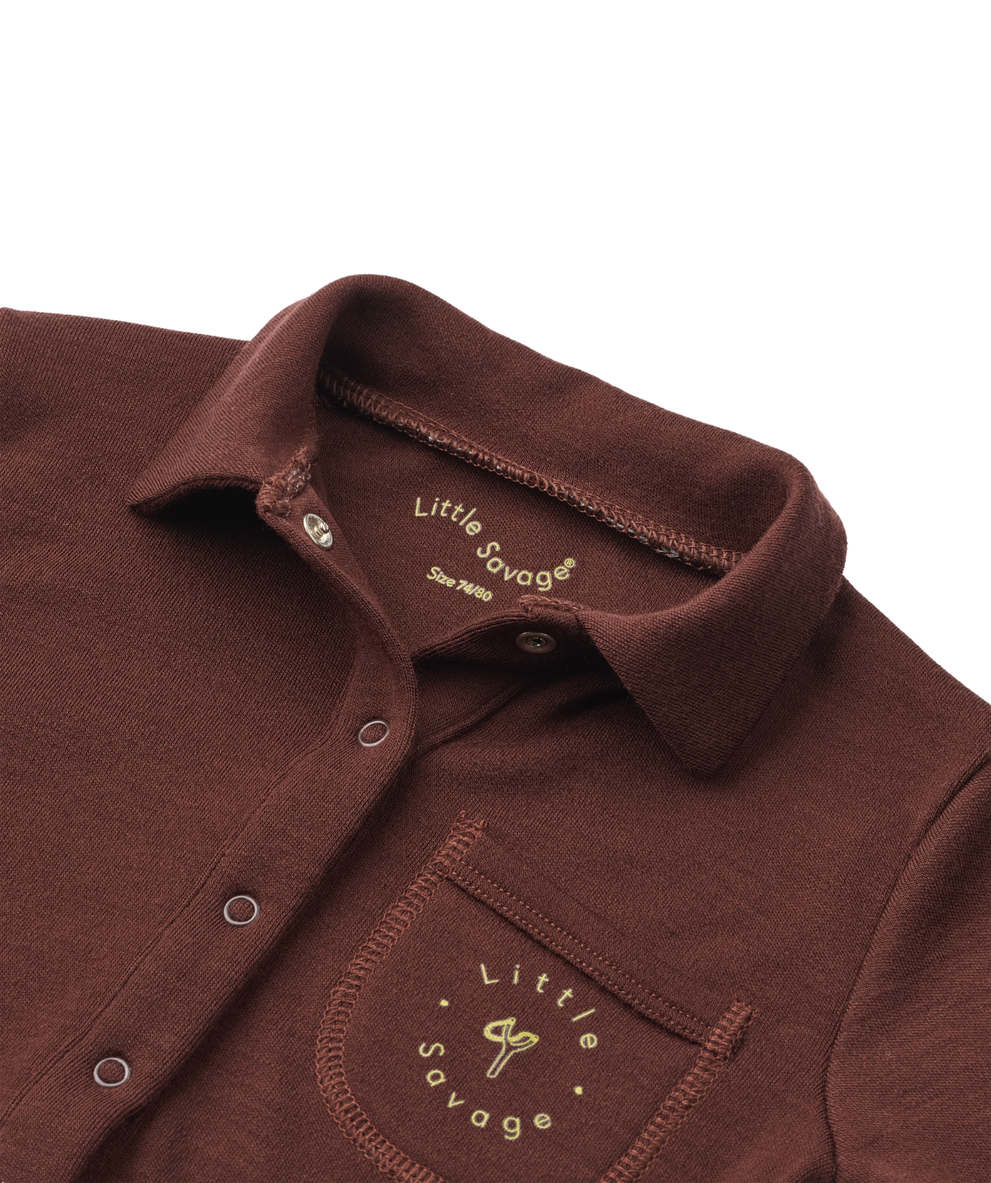 Button Shirt 100% Merino Wool - Chocolate