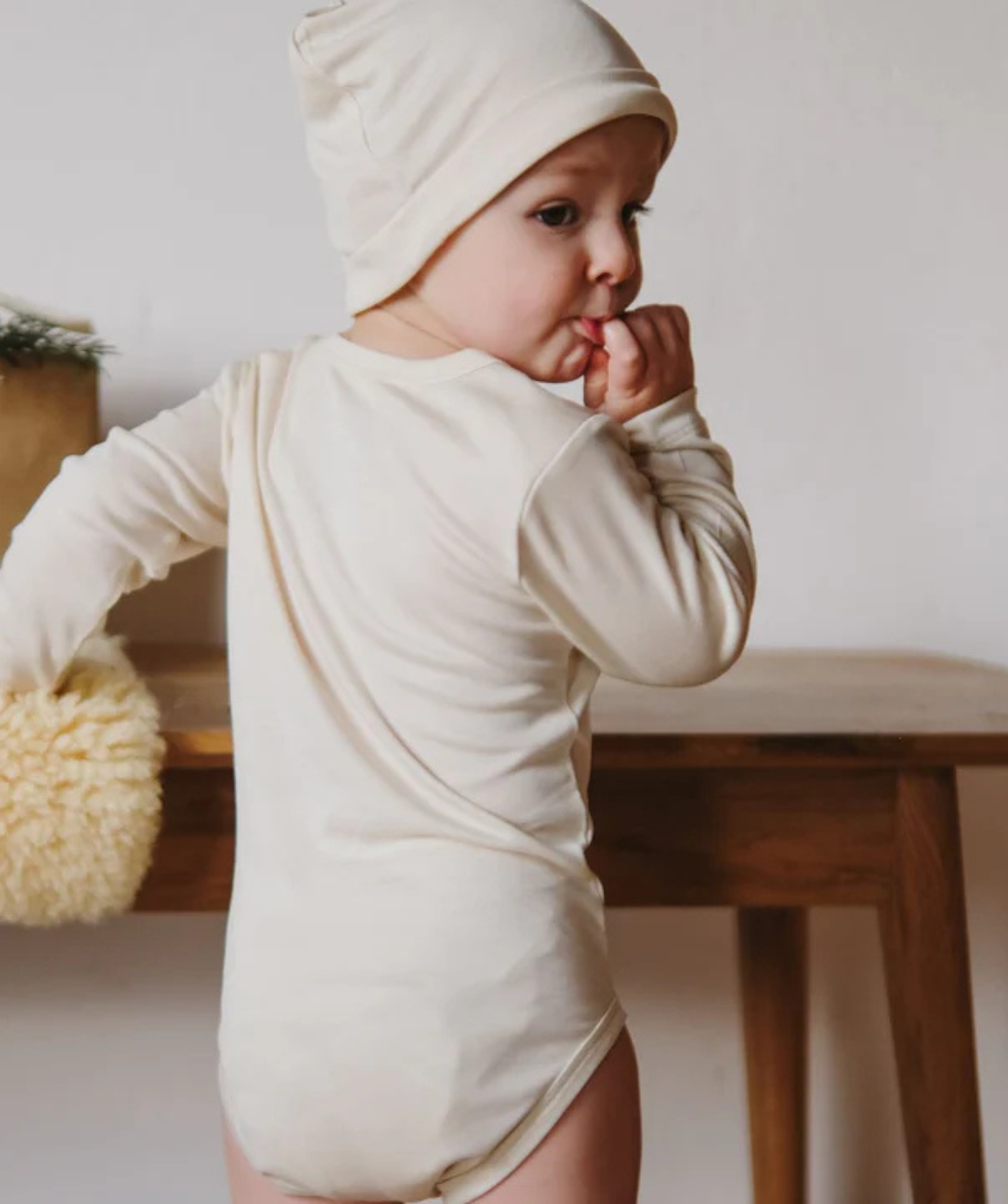 Body Langarm 100% Lyocell - Cute Beige