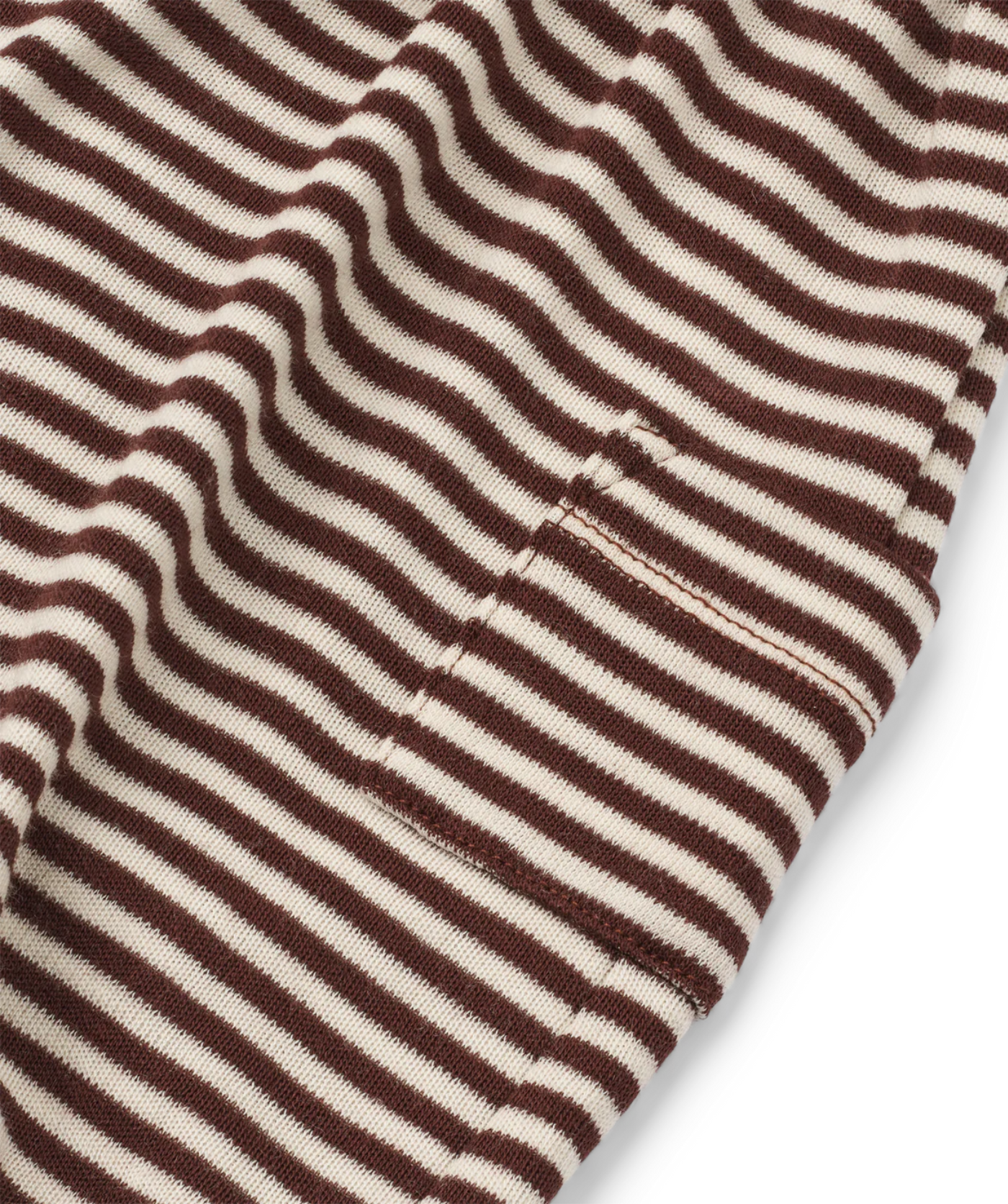 Combi Pants 100% Merino Wool - Coffee Stripe