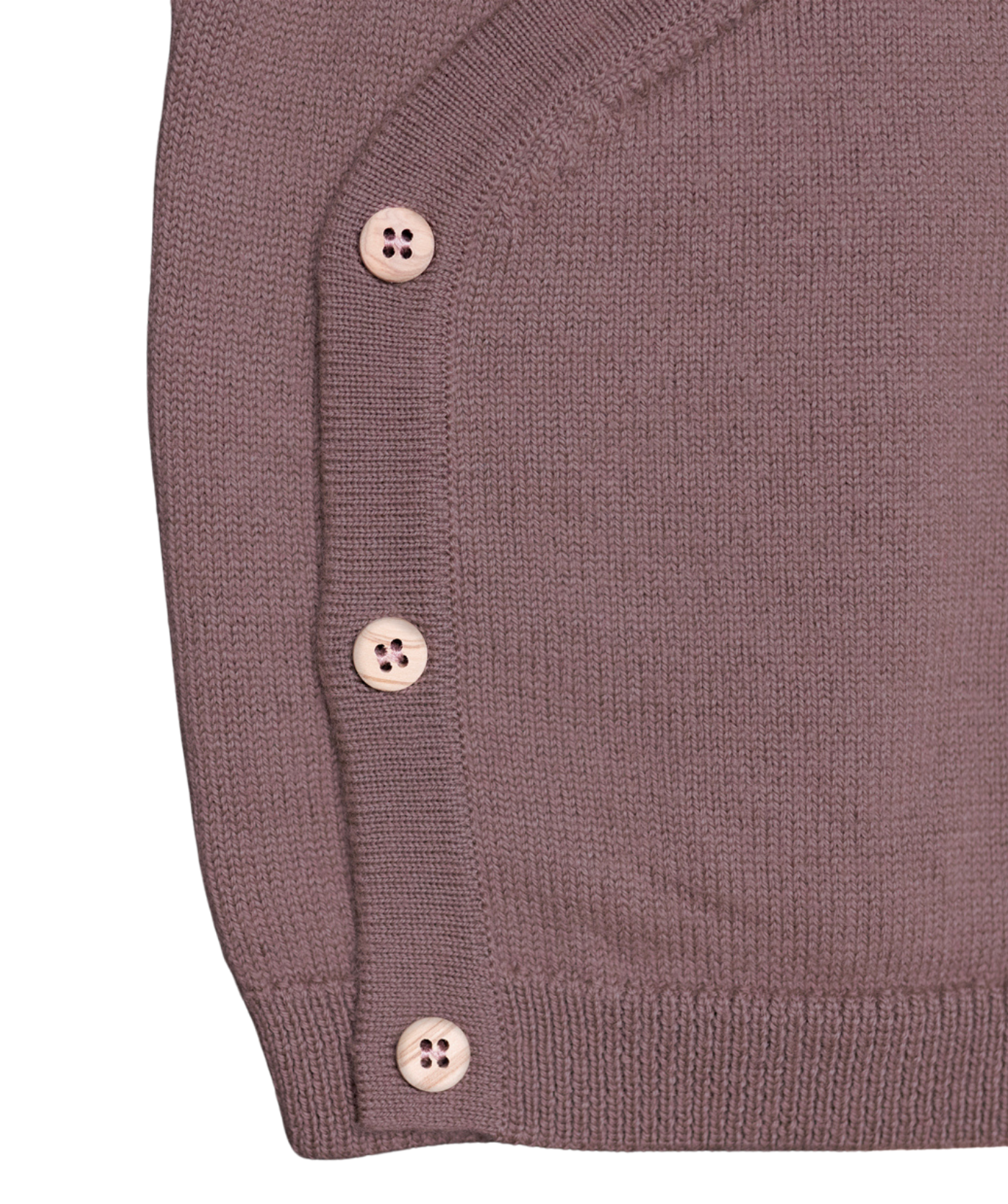 The Woolly Baby Jacket 100% Merinowolle - Mauve