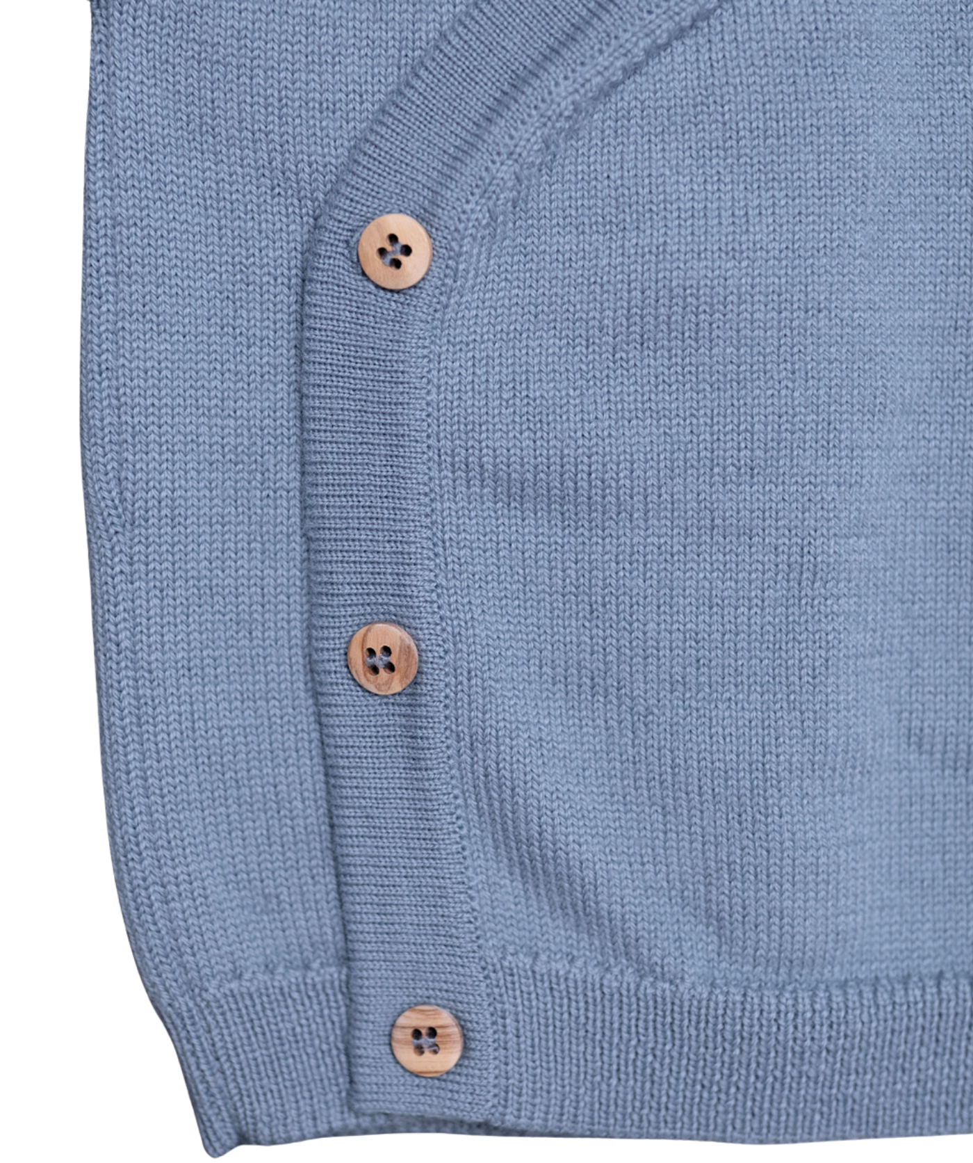 The Woolly Baby Jacket 100% Merino Wool - Blue