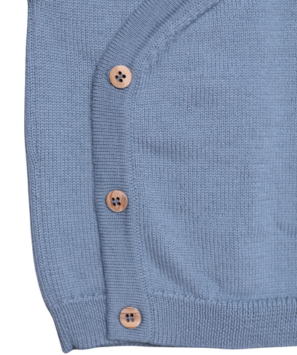 The Woolly Baby Jacket 100% Merinowolle - Blue