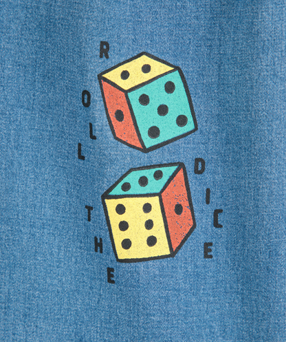 Roll The Dice light denim Pants - Blau
