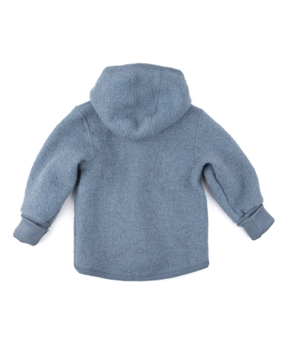 Walkjacke mit Reissverschluss  - Rauchblau