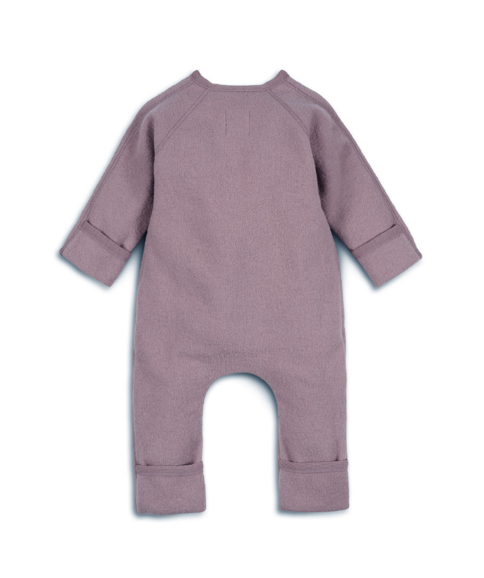 Walkoverall zum Binden - 100% Bio-Schurwolle - Mauve