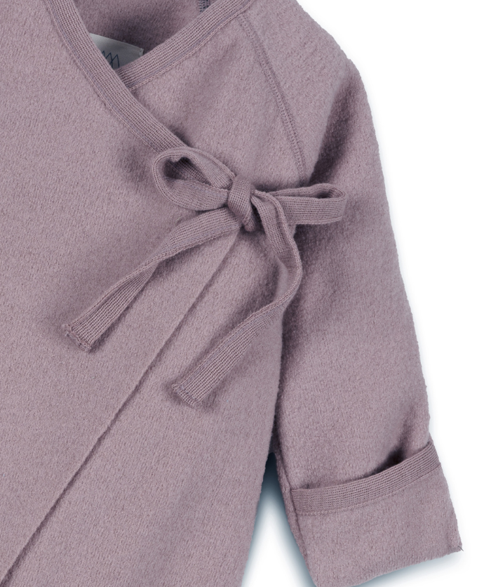 Walkoverall zum Binden - 100% Bio-Schurwolle - Mauve