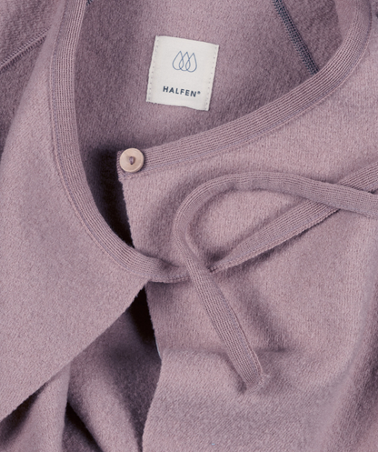 Walkoverall zum Binden - 100% Bio-Schurwolle - Mauve