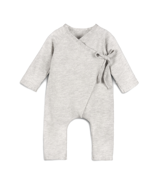 Walkoverall zum Binden - 100% Bio-Schurwolle - Grau