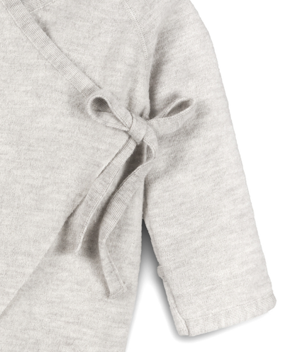 Walkoverall zum Binden - 100% Bio-Schurwolle - Grau