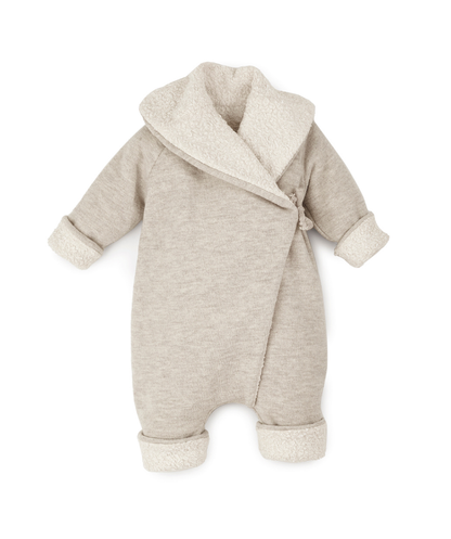 Fine-knitted slippers for tying - nut