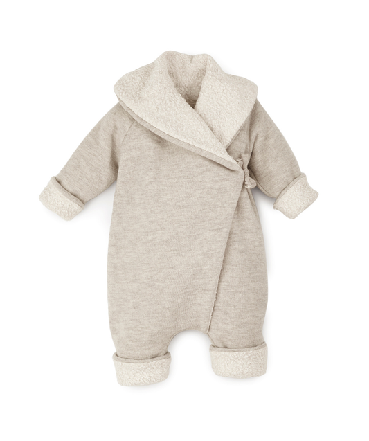 Fine-knitted slippers for tying - nut