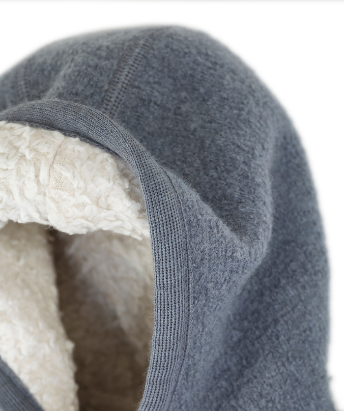 Walk Overall mit Teddyfutter  - Rauchblau