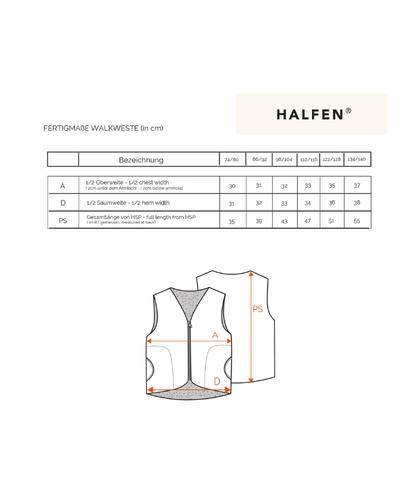 Walk Weste mit Teddy - Grau