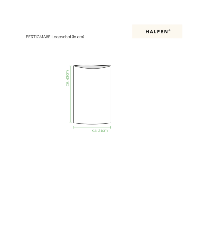 Strick-Schlauchschal - 100% Merinowolle - Nuss