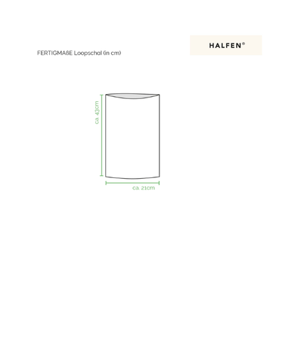 Strick-Schlauchschal - 100% Merinowolle - Nuss