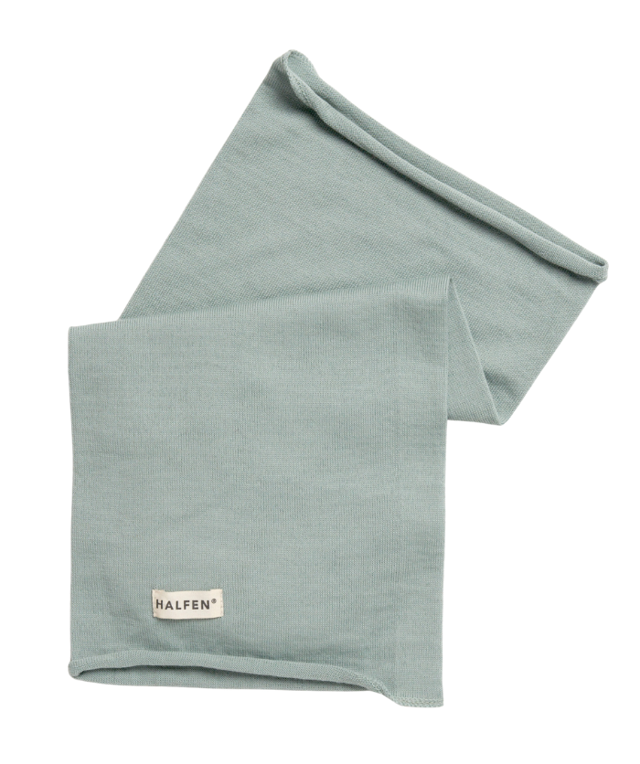 Strick-Schlauchschal - 100% Merinowolle - Mint